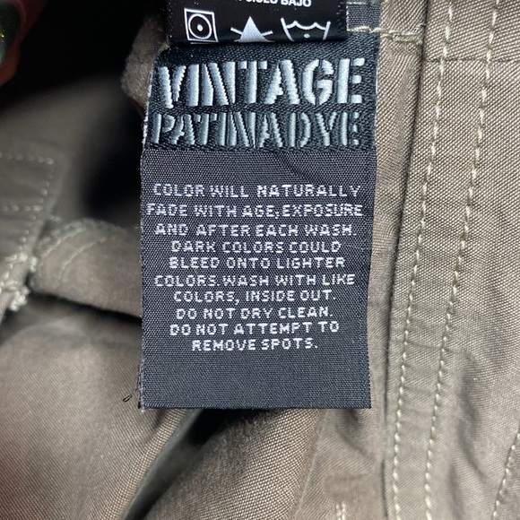 Kuhl Vintage Patina Dye khaki cargo pants size 12 - Picture 10 of 10